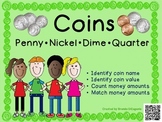 Coins / Money - Math Money Center, Money Unit, Summer Packet