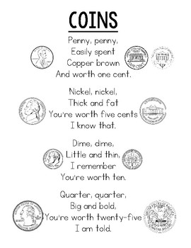 Preview of Coins Money Poem