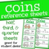 Coins Reference Sheets