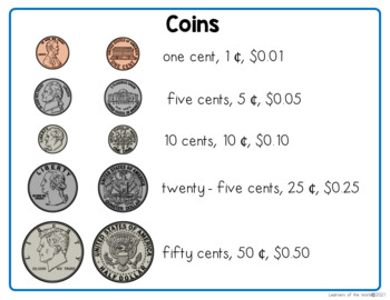 Preview of Coins Sorting Worksheet