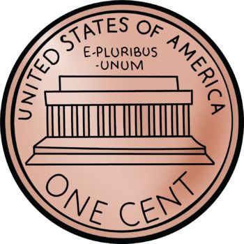 penny front and back clipart