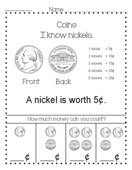 Coins Worksheet by FrontDesk Studio | Teachers Pay Teachers