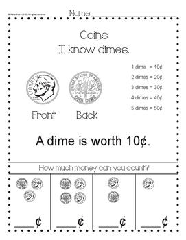 Coins Worksheet by FrontDesk Studio | Teachers Pay Teachers