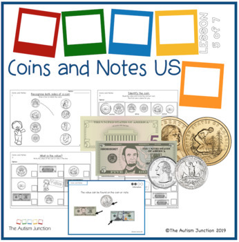 Preview of Identifying Coins and Bills US