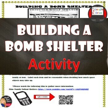 Preview of COLD WAR -BUILD A BOMB SHELTER -The Arms Race - Print & Digital - FUN!