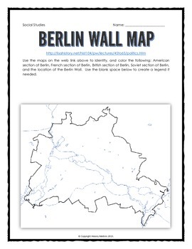 Cold War Berlin Wall Reading Questions Map And Teacher Key