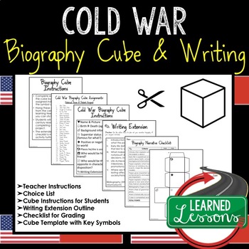 Biography Cube Worksheets Teaching Resources Tpt