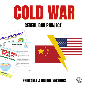 Preview of Cold War Cereal Box Project: Printable & Digital Resource