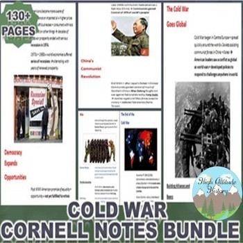 Preview of Cold War Cornell Notes Bundle (World History)