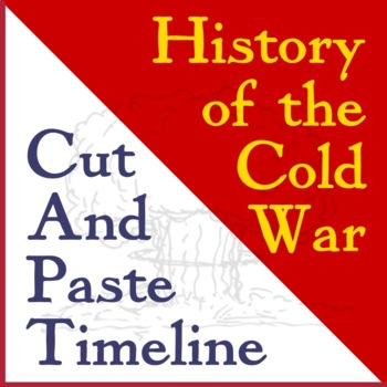 Preview of Cold War History Cut-and-Paste Timeline Activity (Iron Curtain, USSR, Cold War)