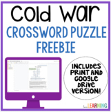 Cold War Crossword Puzzle Activity with Google Slides