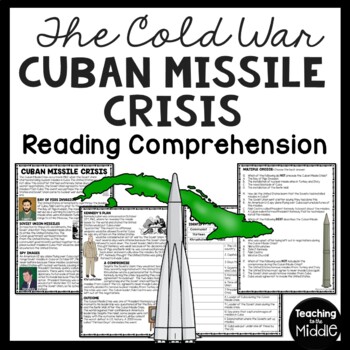Preview of Cold War Cuban Missile Crisis Reading Comprehension Informational Worksheet
