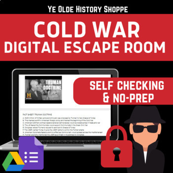 Preview of Cold War Digital Escape Room - US History, APUSH, World History & AP Euro