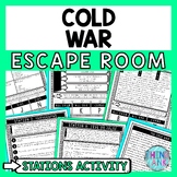 Cold War Escape Room Stations - Reading Comprehension Activity