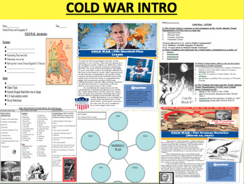 Preview of Cold War First Day - Introduction Lesson Bundle with Readings/Activities