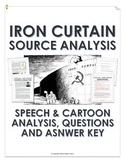 Cold War - Iron Curtain (Speech and Cartoon Analysis with 