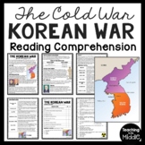 Cold War Korean War Reading Comprehension Informational Te