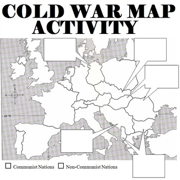 Preview of Cold War Map Activity