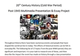 Cold War Multimedia Project
