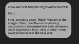Cold War Origins: Visual and Text Analysis Activity