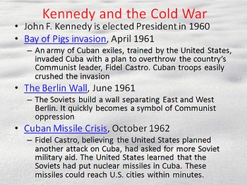 Cold War PPT - Many Youtube Hyperlinks, Animation, and Pictures | TPT