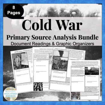 Preview of Cold War Primary Source Activity Bundled Set - Homework, Teamwork, Class Review