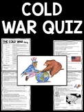 Cold War Quiz with Document Based Questions DBQ