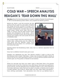 Cold War - Reagan's 'Tear Down This Wall!' - Speech Analys