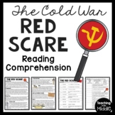 Cold War Red Scare Reading Comprehension Informational Wor