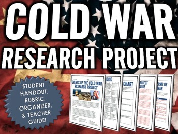 Preview of Cold War - Research Project with Rubric (15 Cold War Events)