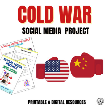 Preview of Cold War Social Media & Gallery Walk Project with Digital Resources