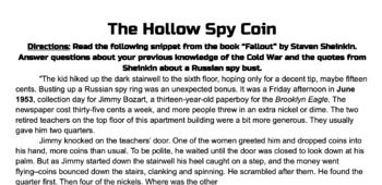 Preview of Cold War Spy Story
