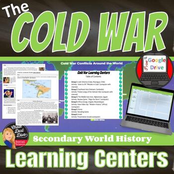 Preview of COLD WAR around the world - Stations Activity - World History - Print & Digital
