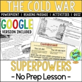 Cold War Superpowers Lesson - US & USSR - Reading Activity