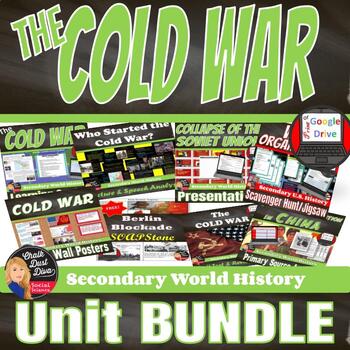 Preview of COLD WAR Unit BUNDLE  World History  Grades 8-12  Print & Digital SAVE $