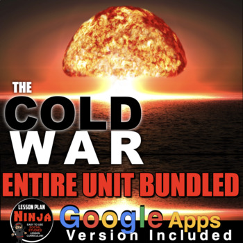 Preview of Cold War Unit: PPTs, Worksheets, Lesson Plans, Kahoot, Test + GoogleApps