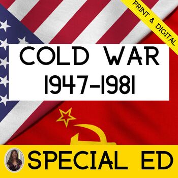 Preview of The Cold War Special Education Social Studies US and World History Activities