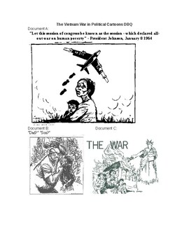 Preview of Cold War Vietnam War: The Vietnam War in Political Cartoons