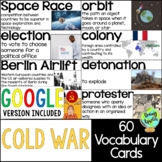 Cold War Vocabulary Word Wall Cards | Includes Digital Option