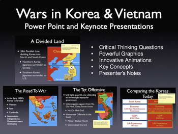 Preview of Cold War: Wars In Korea and Vietnam PowerPoint Keynote Presentations