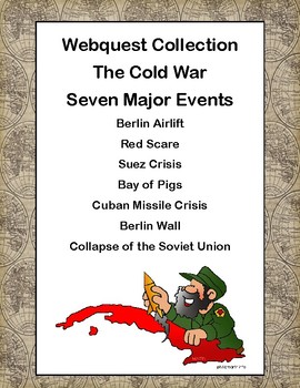 Preview of Cold War Webquest Bundle