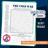 Cold War Word Search Puzzle Activity Vocabulary Worksheet