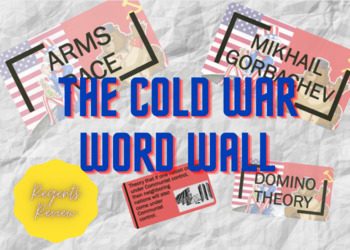 Preview of Cold War Word Wall
