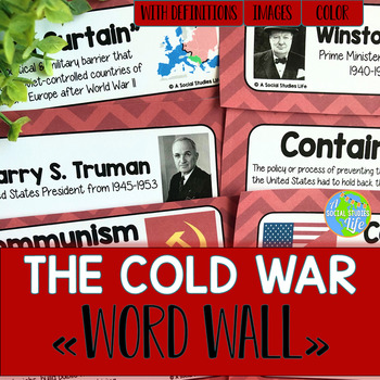 Preview of Cold War Word Wall