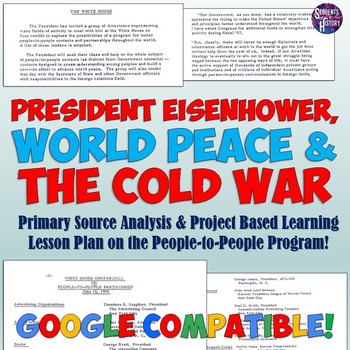 Preview of Cold War & World Peace Lesson Plan Project and Worksheet for US History