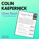 Colin Kaepernick Close Read + Text Evidence