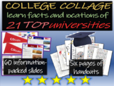 CollEge CollAge Activity: 60-slide PPT on 21 universities 