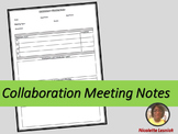 Collaboration Meeting Notes