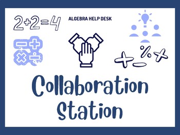 Preview of Collaboration Station Translating Algebraic Sentences (Carousel/Gallery Walk)