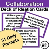 Collaboration Themed Art Prompts Ideation Card Deck